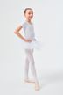 Short-sleeved ballet tutu "Nele" with rhinestone appliqué, white 4