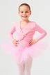 Long-sleeved ballet top "Mia" with twist, pink 1