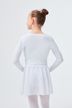 Long-sleeved ballet top "Mia" with twist, white 2
