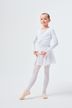 Long-sleeved ballet top "Mia" with twist, white 3