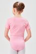 Short-sleeved ballet top "Madita" with twist, pink 2