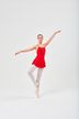 Ballet leotard "Sophie" with skirt, red 3