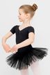 Short-sleeved ballet tutu "Nele" with rhinestones, black 1