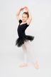 Short-sleeved ballet tutu "Nele" with rhinestones, black 5