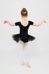 Short-sleeved ballet tutu "Nele" with rhinestones, black 3