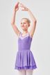 Ballet skirt "Elli" with elasticated waist, two layers of chiffon, lavender 1