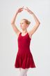 Ballet leotard "Minnie" with chiffon skirt, burgundy 1