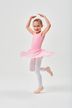 ballet leotard "Bella" with wide straps and chiffon skirt, pink 5