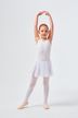 ballet leotard "Bella" with wide straps and chiffon skirt, white 3