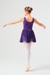 Slip-on ballet skirt "Eva", single layer of chiffon, purple 4