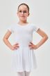 ballet leotard "Lucy" with chiffon skirt, white 1
