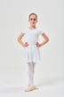 ballet leotard "Lucy" with chiffon skirt, white 3
