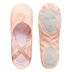 Ein Paar rosa Ballettschuhe mit elastischen Riemen 2