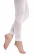 Auf Zehenspitzen stehende Person in weißen Leggings 1