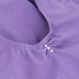 Short-sleeved ballet leotard "Lisa" with rhinestones, lavender 5