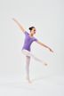 Short-sleeved ballet leotard "Lisa" with rhinestones, lavender 3