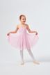 Ballet leotard "Alma" with straps and chiffon skirt, pink 3