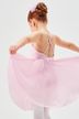 Ballet leotard "Alma" with straps and chiffon skirt, pink 7