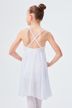 Ballet leotard "Alma" with straps and chiffon skirt, white 2