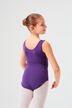 Ballet leotard "Lissy" with wide straps, purple 2