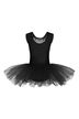 Ballet tutu "Lottie", wide straps with lace insert, black 2