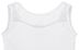 Nahaufnahme des oberen Teils eines ärmellosen weißen Tanktops 5