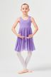 Ballet leotard "Helena" with wide straps and chiffon skirt, lavender 3