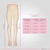 Beige Strumpfhose mit Maßtabelle für verschiedene Größen 7