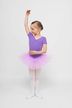Short-sleeved Ballet tutu "Nele" with rhinestone appliqué, lavender 4