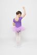 Short-sleeved Ballet tutu "Nele" with rhinestone appliqué, lavender 2