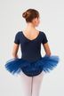 Short-sleeved Ballet tutu "Nele" with rhinestone appliqué, navy blue 2