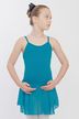 Ballet leotard "Maggie" with chiffon skirt, petrol 1