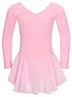 Langarm Ballett Trikot "Anna" mit Chiffon Rock, rosa 5