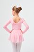 Long-sleeved ballet leotard "Anna" with chiffon skirt, pink 2