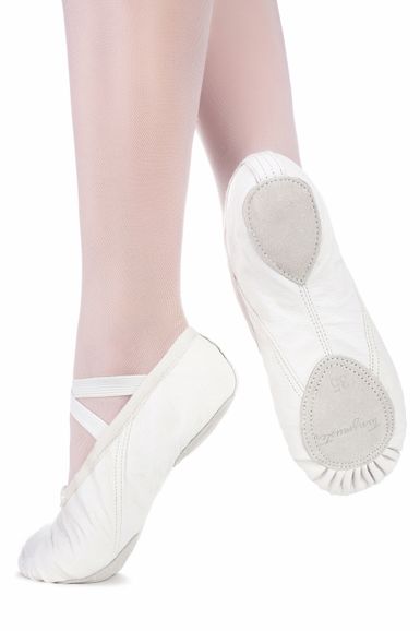 Ballettschläppchen aus Leder 