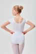 Short-sleeved ballet leotard "Sally", white 2