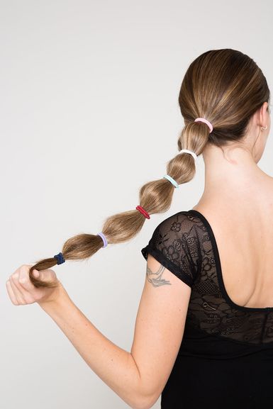 Frau mit braunem Haar