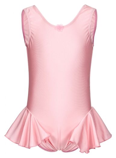 ballet leotard "Paula" with skirt, light pink
