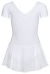 Short-sleeved ballet leotard "Betty" with chiffon skirt, white 5
