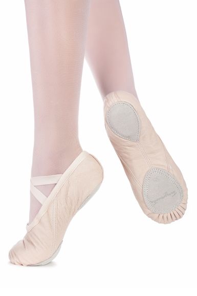 Ballettschläppchen aus Leder 