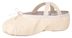 Ballet shoes "Charlie" made of linen, split leather sole, sand 3