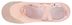 Linen ballet slippers "Robin" with leather toe cap, split leather sole, pink-apricot 5
