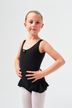 Ballet leotard "Paula" with skirt, black 1