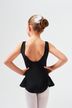 Ballet leotard "Paula" with skirt, black 2