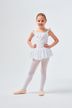 Straps ballet leotard "Mali" with chiffon skirt, white 3