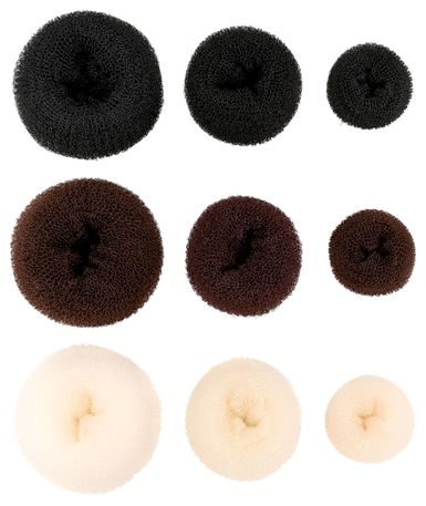 Neun Duttkissen in Schwarz