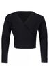 Ballet wrap jacket "Mandy", black 1