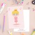 Ballerina postcard: 1st Position 2