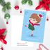 Ballerina postcard: Attitude Devant (Christmas) 2