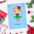 Postkarte Ballerina Weihnachten: Pas de Chat 1